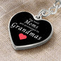 Grandma Gift | Grandmother Heart Keychain, Engraving Option, Best Grandma, From Grand kids, Birthday, Just Because