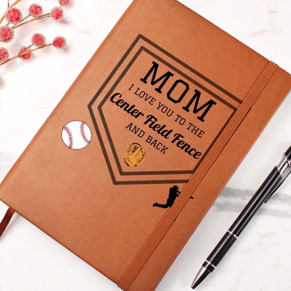 Mom Gift | Journal For My Baseball Mom, From Kids, Sports Fan, Vegan Leather, Birthday, Just Because