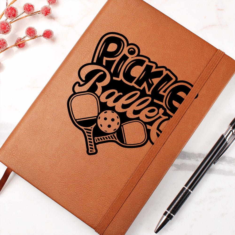 Pickle Ball Player Gift | Journal For A Sports Fan, Friend, Teammate,, Vegan Leather, Birthday, Just Because