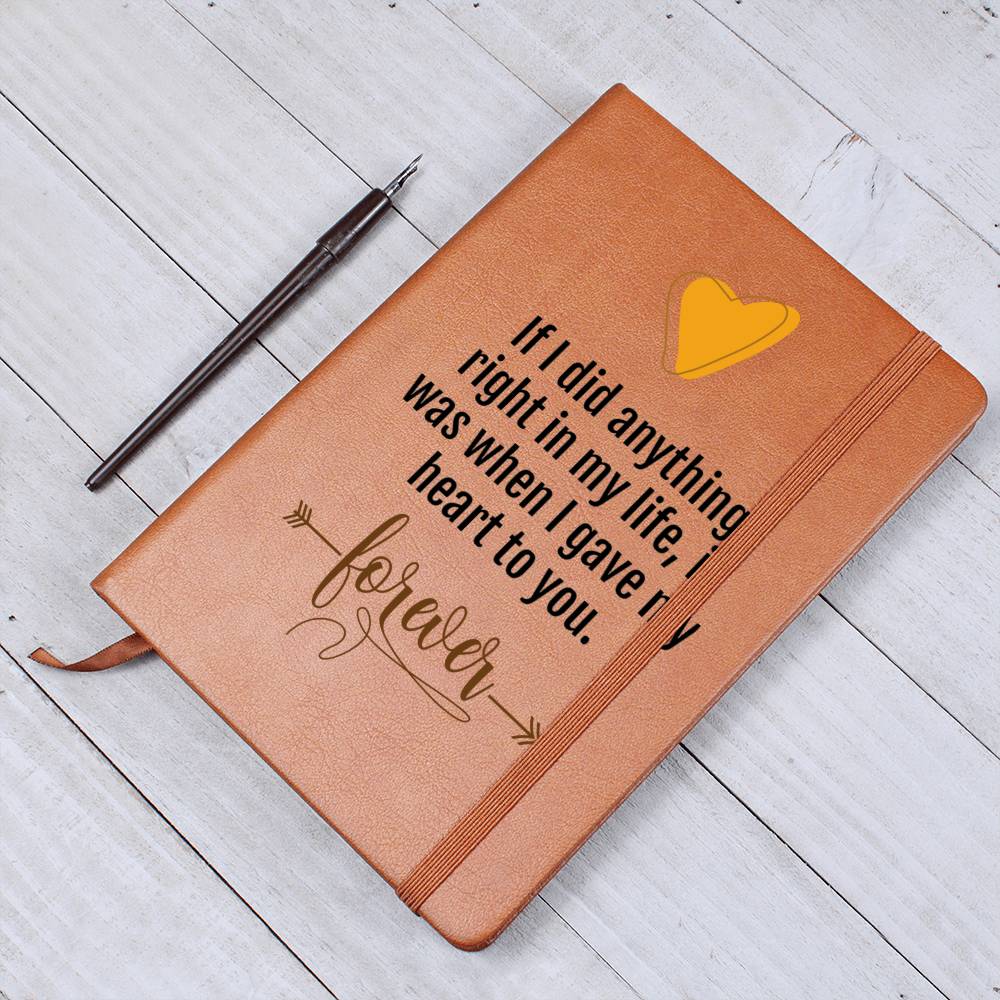 Journal To My Soulmate | Partner Gift, Wife, Husband, Birthday, Vegan Leather Graphic Journal gift, Anniversary