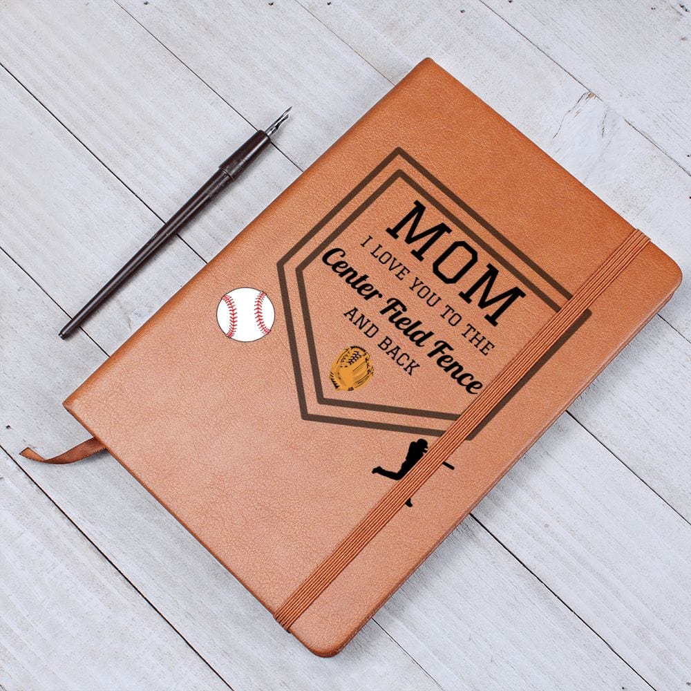Mom Gift | Journal For My Baseball Mom, From Kids, Sports Fan, Vegan Leather, Birthday, Just Because