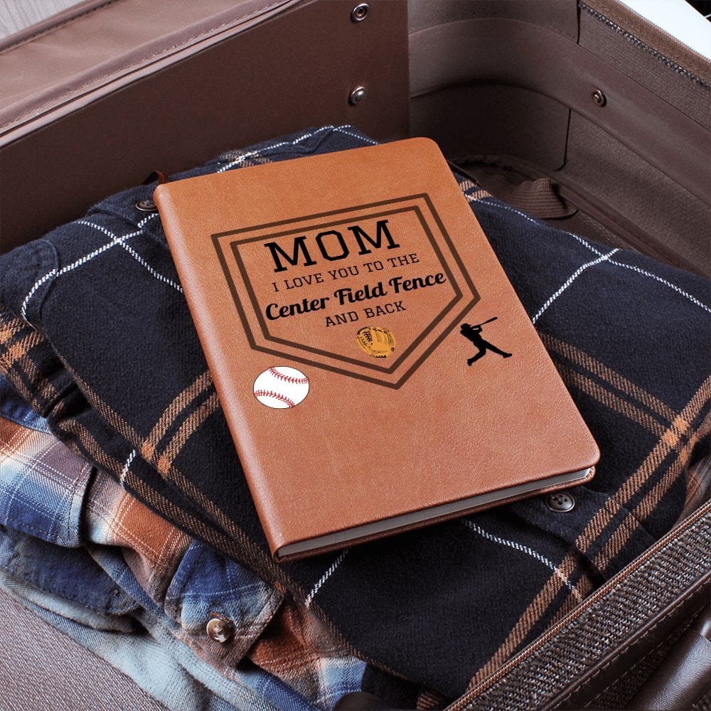 Mom Gift | Journal For My Baseball Mom, From Kids, Sports Fan, Vegan Leather, Birthday, Just Because