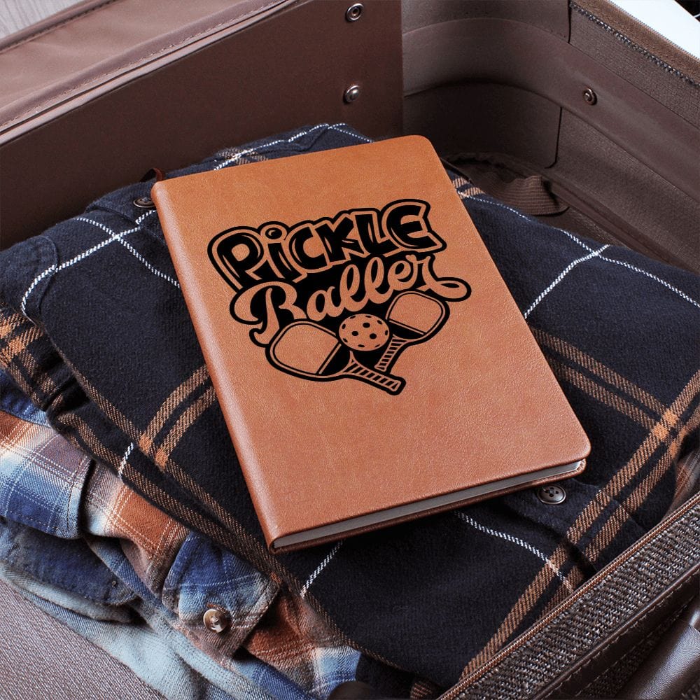 Pickle Ball Player Gift | Journal For A Sports Fan, Friend, Teammate,, Vegan Leather, Birthday, Just Because