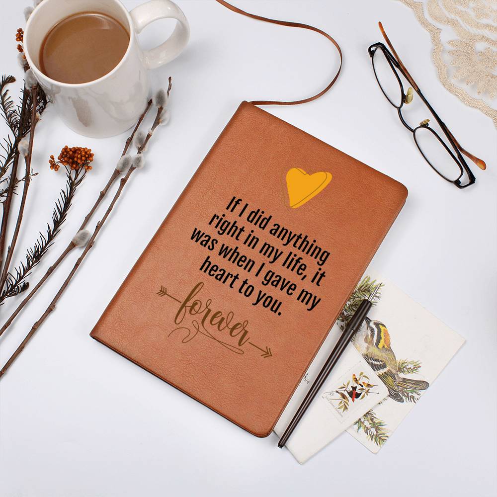 Journal To My Soulmate | Partner Gift, Wife, Husband, Birthday, Vegan Leather Graphic Journal gift, Anniversary