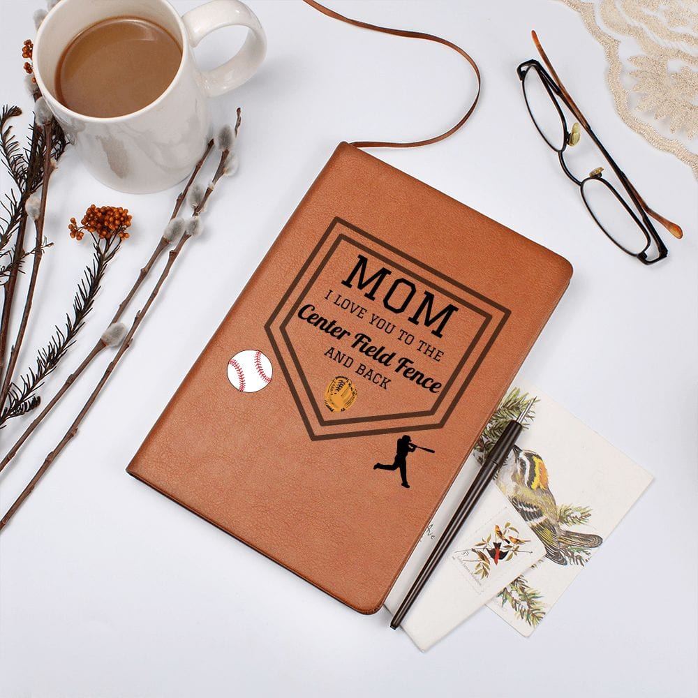 Mom Gift | Journal For My Baseball Mom, From Kids, Sports Fan, Vegan Leather, Birthday, Just Because
