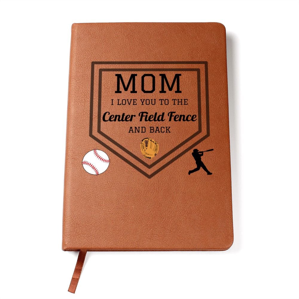 Mom Gift | Journal For My Baseball Mom, From Kids, Sports Fan, Vegan Leather, Birthday, Just Because