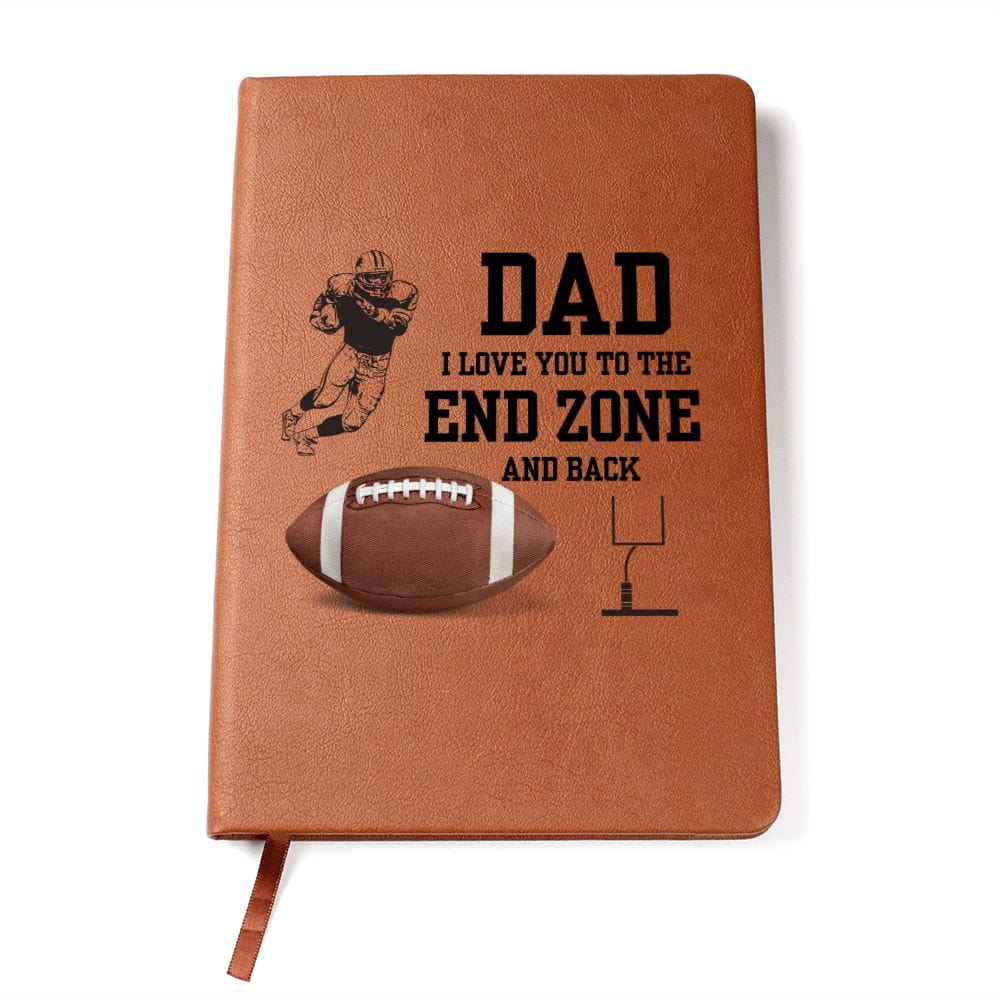 Dad Gift | Journal For My Father, Football Fan, From kids,, Vegan Leather, Birthday, Just Because