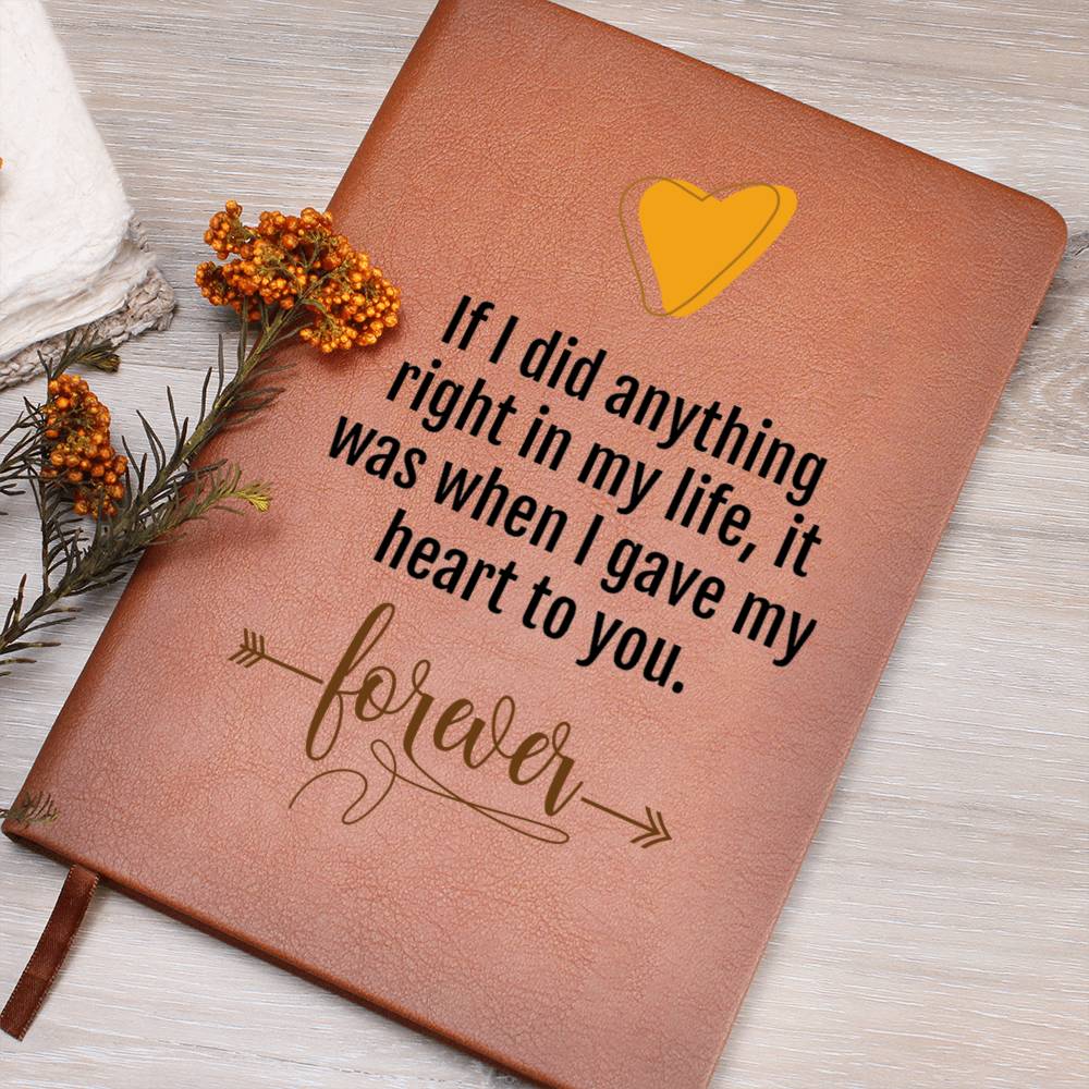 Journal To My Soulmate | Partner Gift, Wife, Husband, Birthday, Vegan Leather Graphic Journal gift, Anniversary