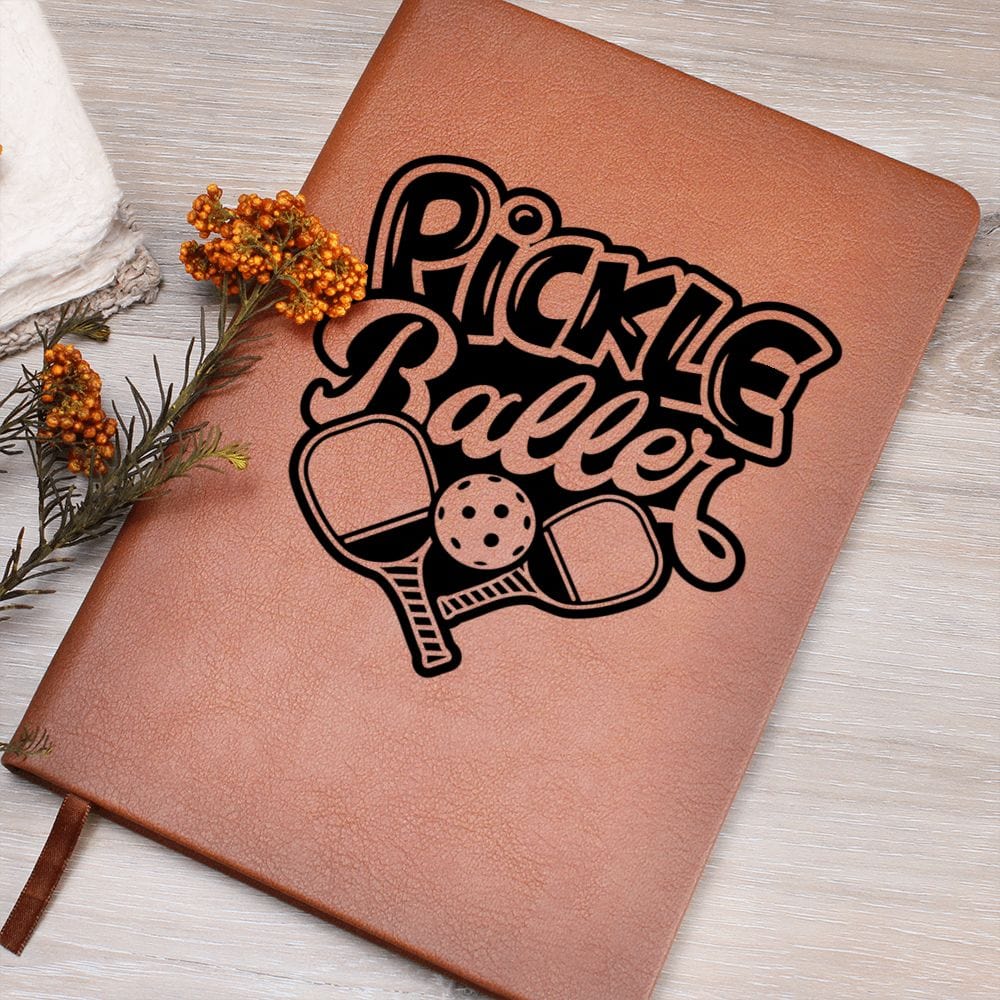Pickle Ball Player Gift | Journal For A Sports Fan, Friend, Teammate,, Vegan Leather, Birthday, Just Because