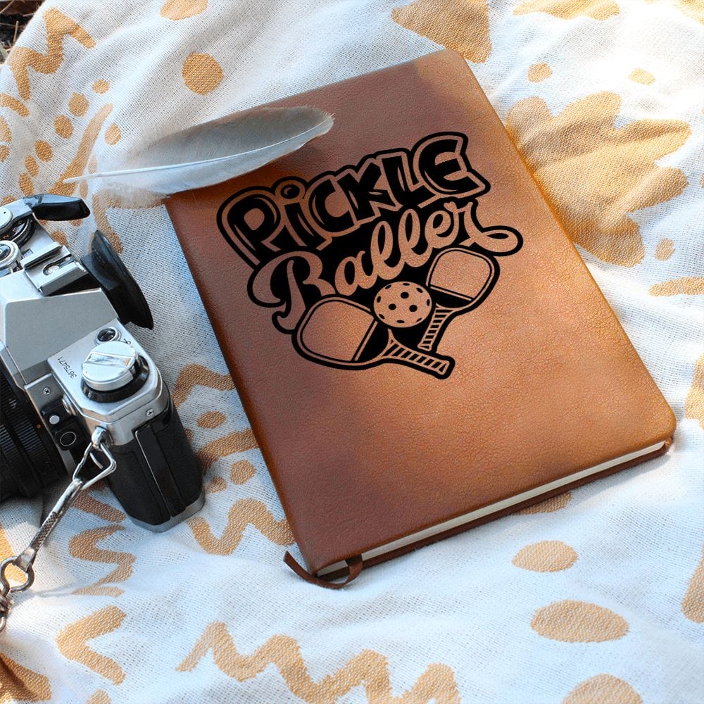 Pickle Ball Player Gift | Journal For A Sports Fan, Friend, Teammate,, Vegan Leather, Birthday, Just Because