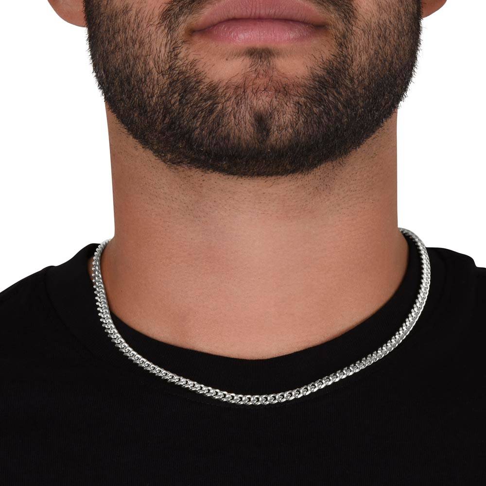 Gift For Dad | To Dad From Daughter, Cuban Chain Necklace, Fathers Day, Birthday
