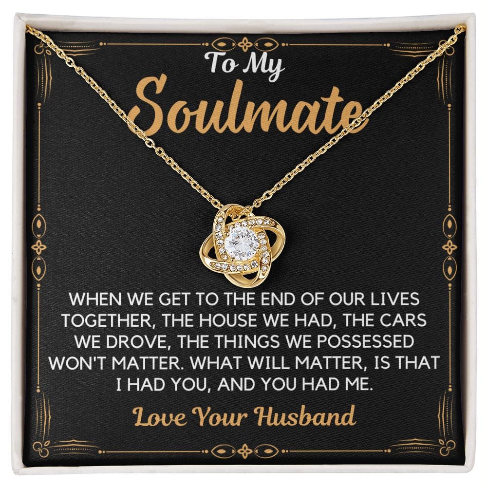 Products Gift To My Wife, Soulmate | Partner From Husband Necklace, Anniversary, Birthday, Mothers Day
