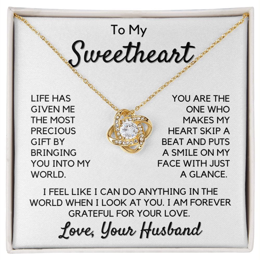 Gift To My Wife, Soulmate | Sweetheart, Partner From Husband Necklace, Anniversary, Birthday, Mothers Day