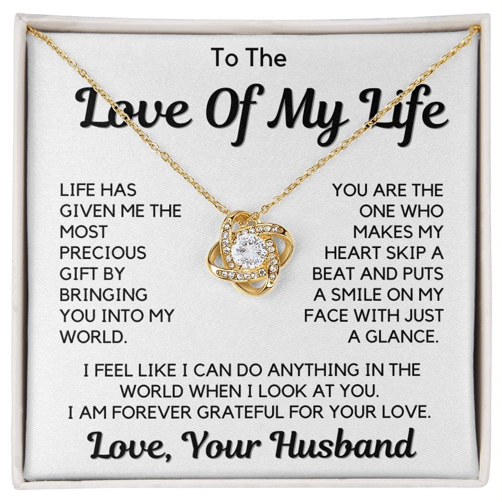 Wife Gift | Love Of My Life, Soulmate, Life Partner Necklace, Anniversary, Birthday, Mothers Day
