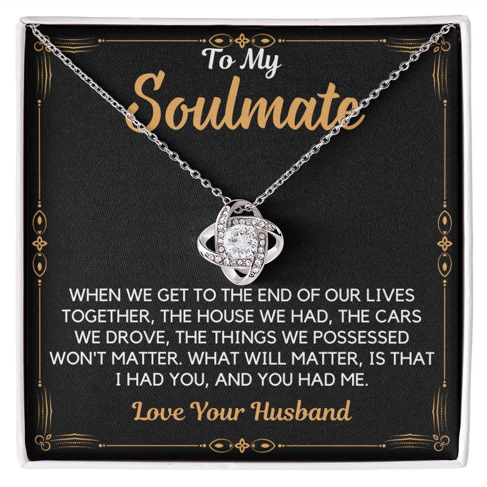 Products Gift To My Wife, Soulmate | Partner From Husband Necklace, Anniversary, Birthday, Mothers Day