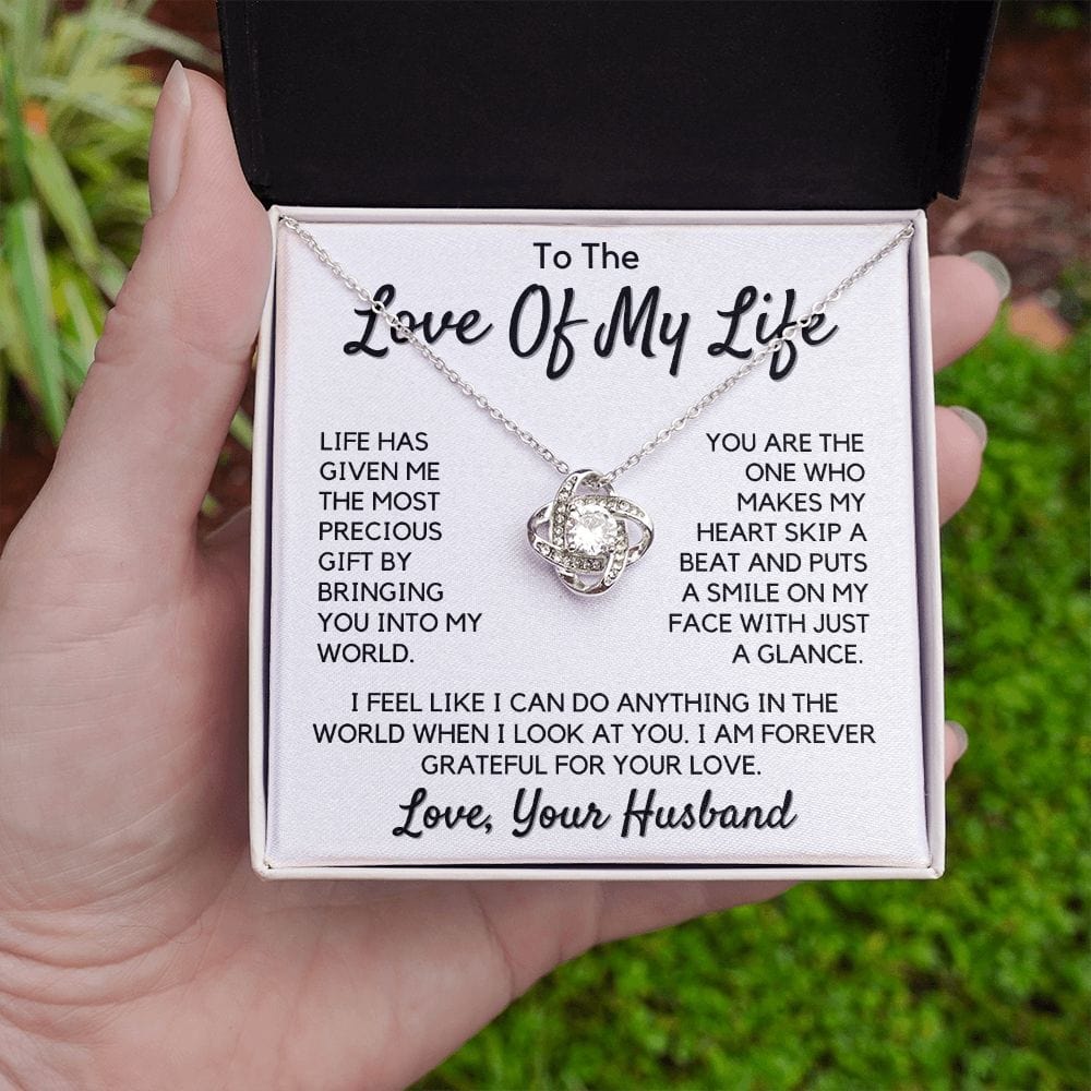 Gift To My Wife, Soulmate | Love Of My Life, Partner From Husband Necklace, Anniversary, Birthday, Mothers Day