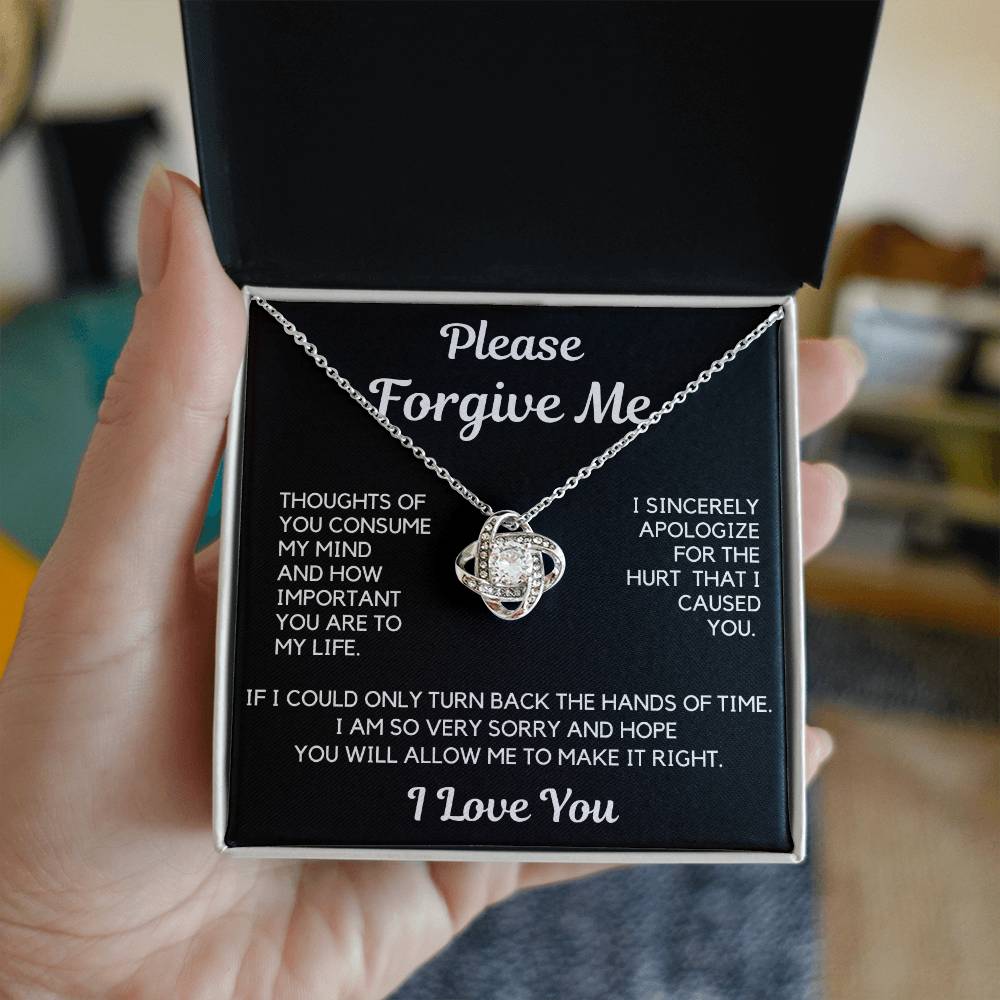 Apology Gift | I Am Sorry, From Him To Her, From Husband, Boyfriend Forgiveness Necklace