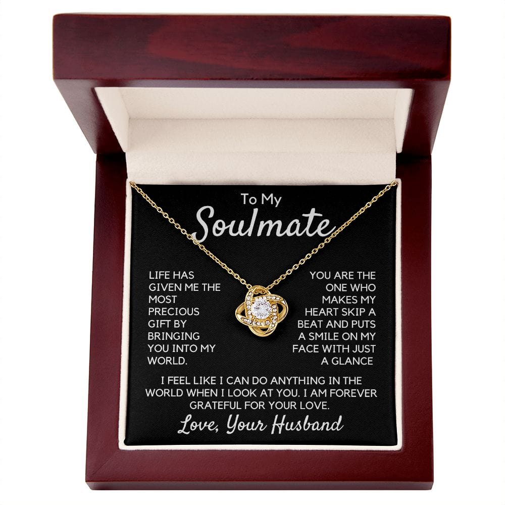 Gift To My Wife, Soulmate | Partner From Husband Necklace, Anniversary, Birthday, Mothers Day