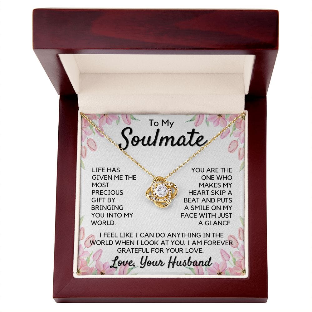 Gift To My Wife, Soulmate | Partner From Husband Necklace, Anniversary, Birthday, Mothers Day