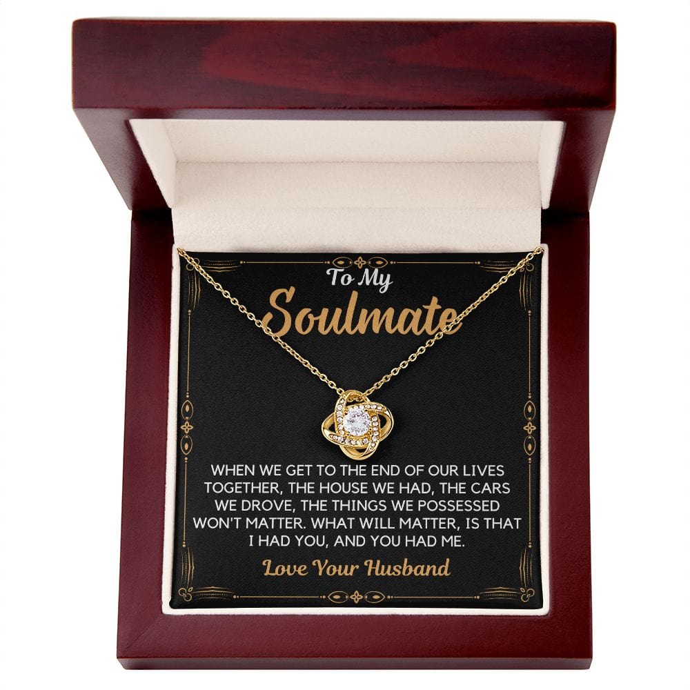 Products Gift To My Wife, Soulmate | Partner From Husband Necklace, Anniversary, Birthday, Mothers Day