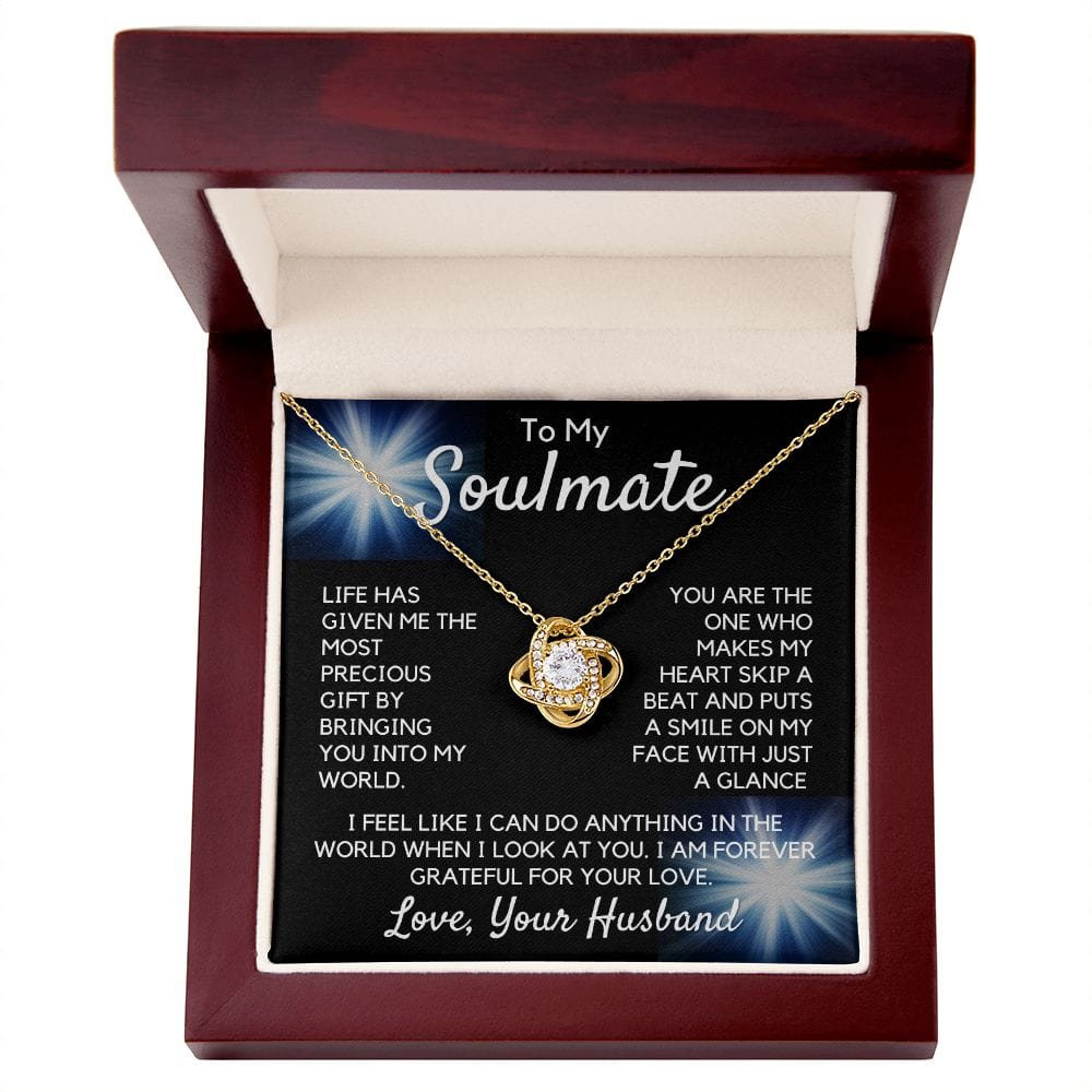 Gift To My Wife, Soulmate | Partner From Husband Necklace, Anniversary, Birthday, Mothers Day