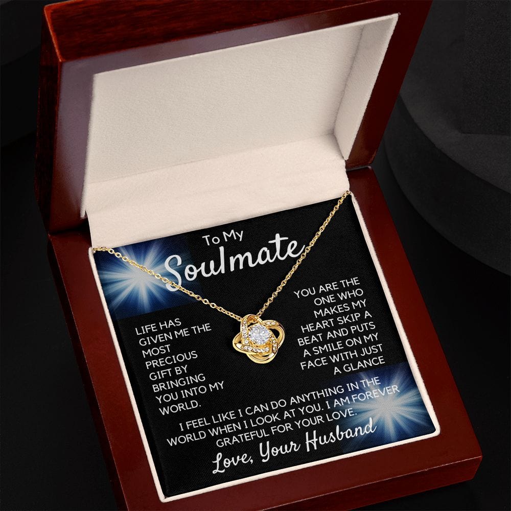 Gift To My Wife, Soulmate | Partner From Husband Necklace, Anniversary, Birthday, Mothers Day