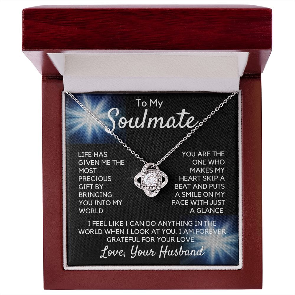 Gift To My Wife, Soulmate | Partner From Husband Necklace, Anniversary, Birthday, Mothers Day