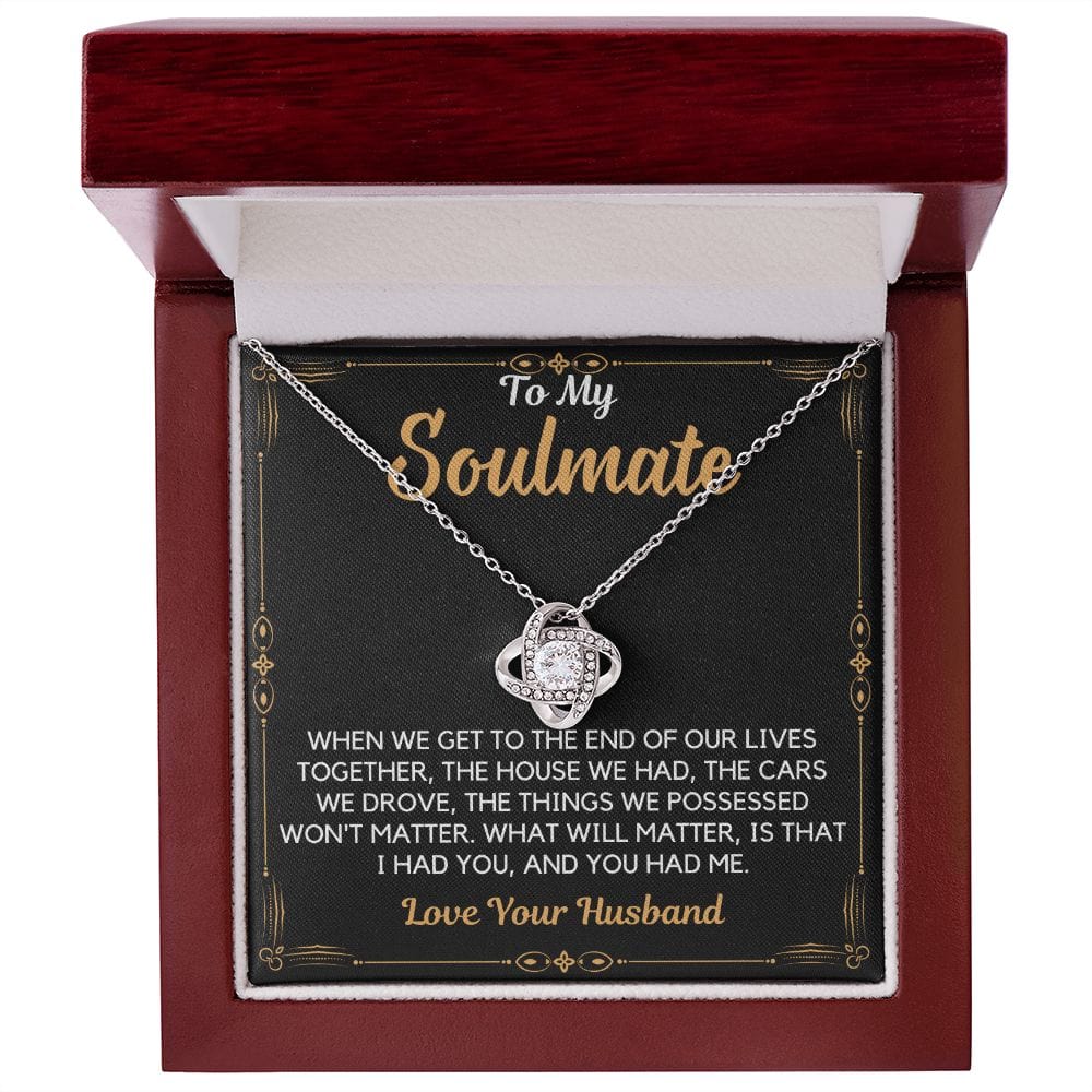 Products Gift To My Wife, Soulmate | Partner From Husband Necklace, Anniversary, Birthday, Mothers Day