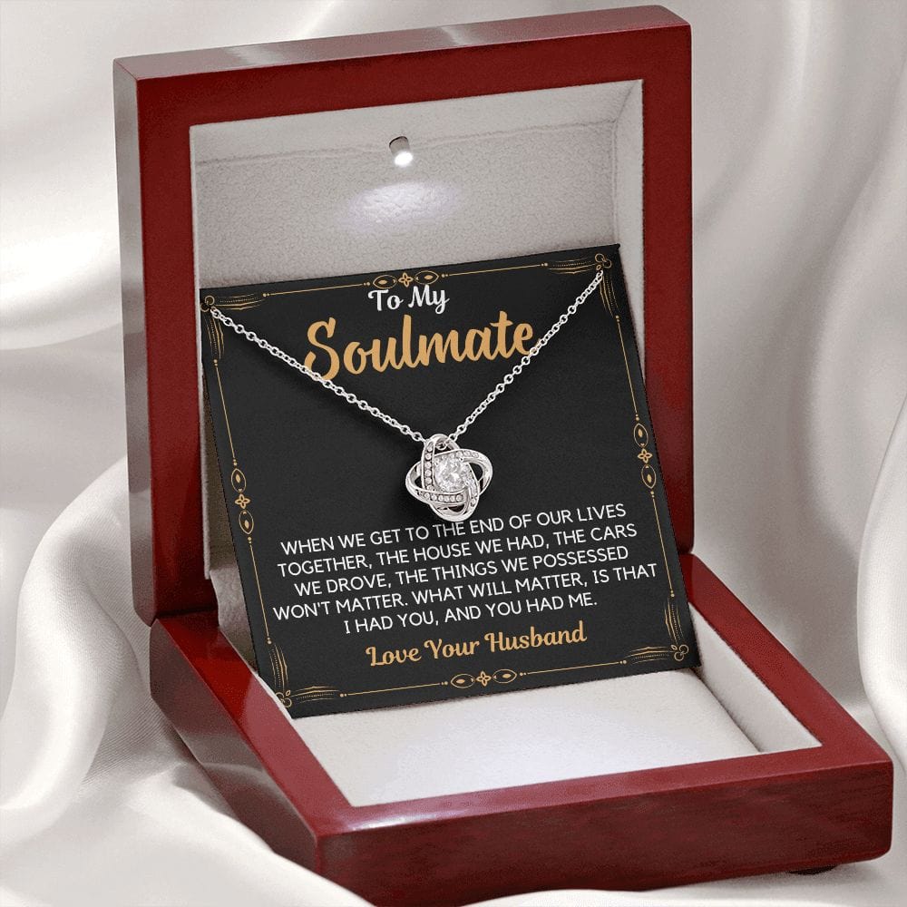 Products Gift To My Wife, Soulmate | Partner From Husband Necklace, Anniversary, Birthday, Mothers Day