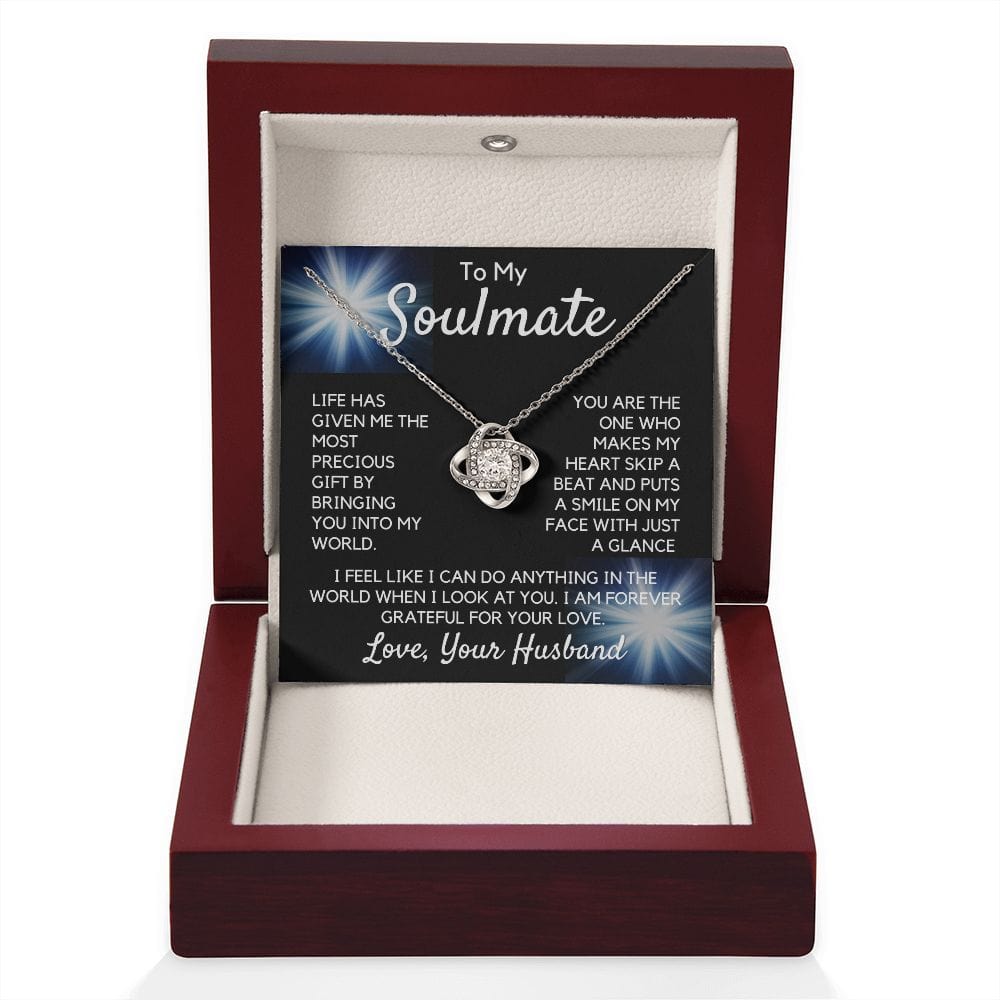 Gift To My Wife, Soulmate | Partner From Husband Necklace, Anniversary, Birthday, Mothers Day