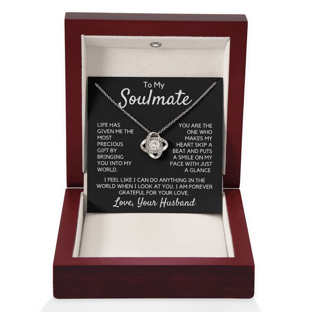 Gift To My Wife, Soulmate | Partner From Husband Necklace, Anniversary, Birthday, Mothers Day