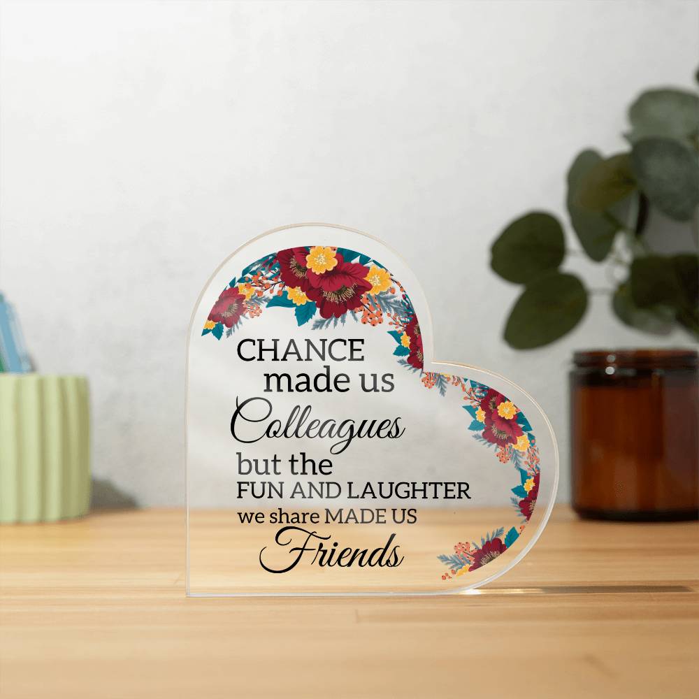 Friend | Gift For Best Friends, Colleague, Friendship, Acrylic Heart, Birthday, Just Because
