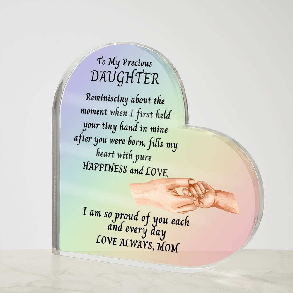 Daughter Gift | From Mom, Mother Daughter Bond, Holding Hands, Birthday, Just Becasue