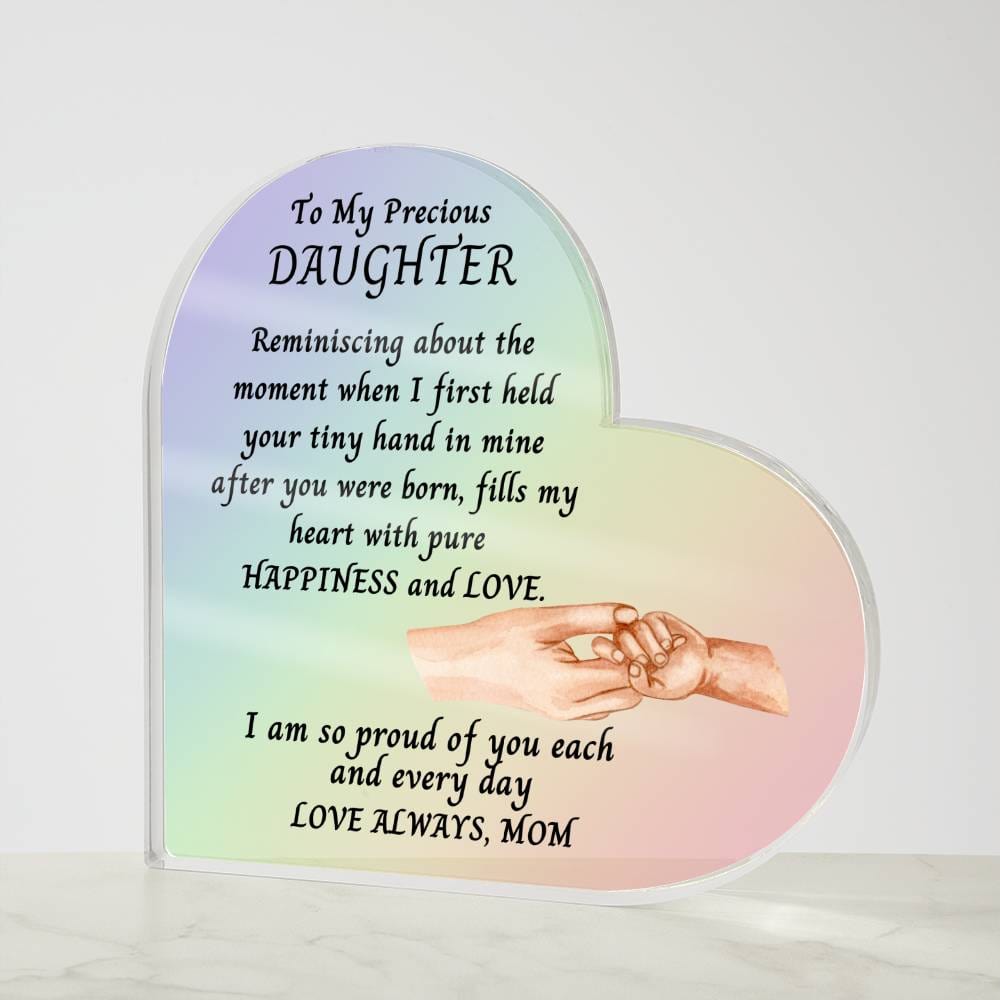 Daughter Gift | From Mom, Mother Daughter Bond, Holding Hands, Birthday, Just Becasue