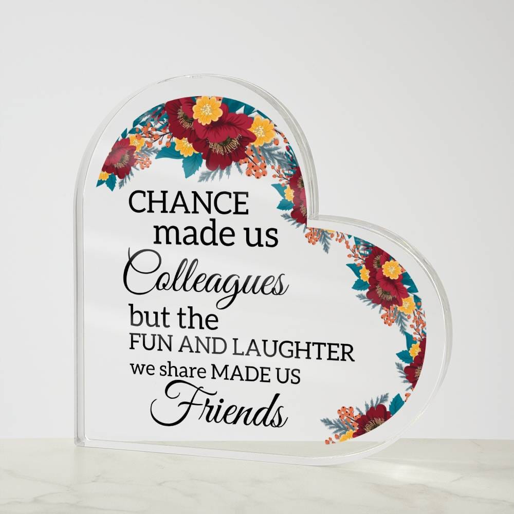 Friend | Gift For Best Friends, Colleague, Friendship, Acrylic Heart, Birthday, Just Because