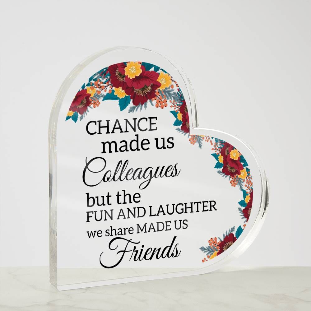 Friend | Gift For Best Friends, Colleague, Friendship, Acrylic Heart, Birthday, Just Because