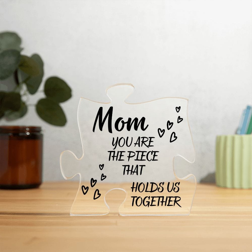 Mom Gift | Acrylic Puzzle Piece Plaque To Grandmother, From Daughter, Son, Mothers Day, Birthday