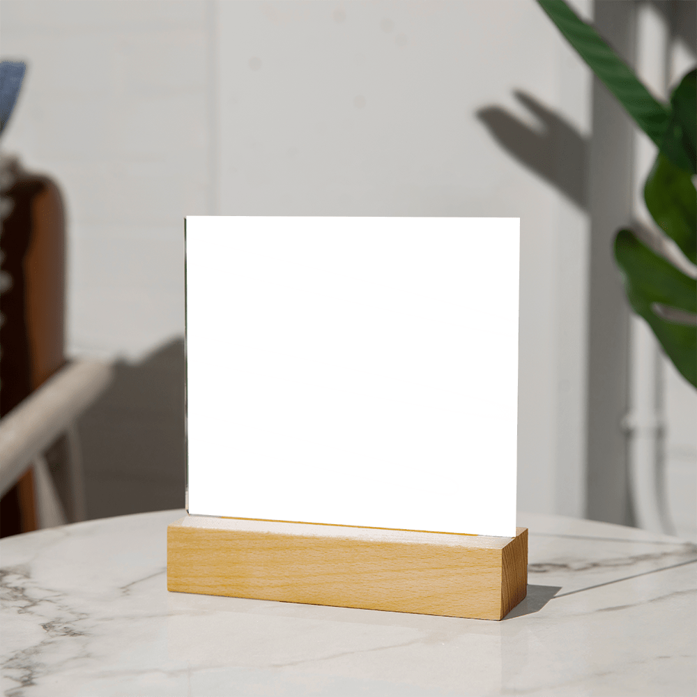 Gift For Poppy | Personalized Sign Off, Acrylic With LED Option, Fathers Day