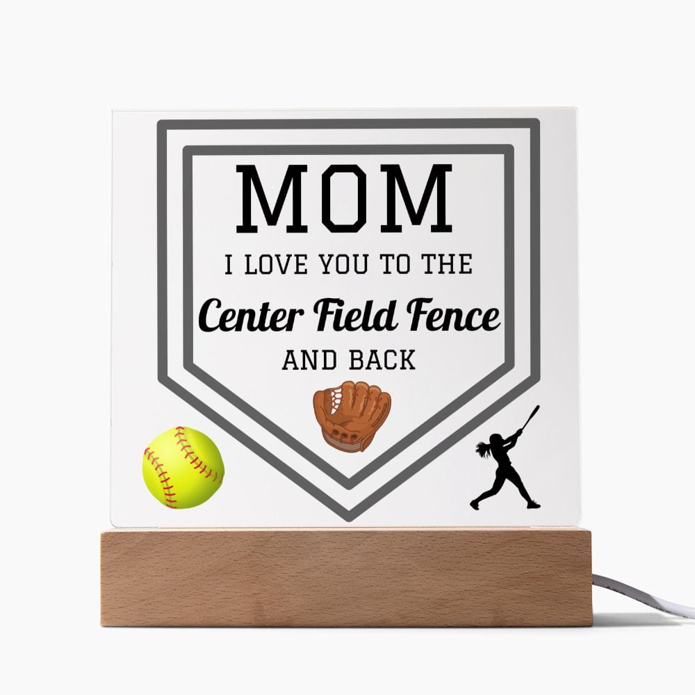 Mom Gift | Baseball Mom, Sports Mom, Color Changing Led Acrylic Plaque, Mothers Day, Birthday, Just Because