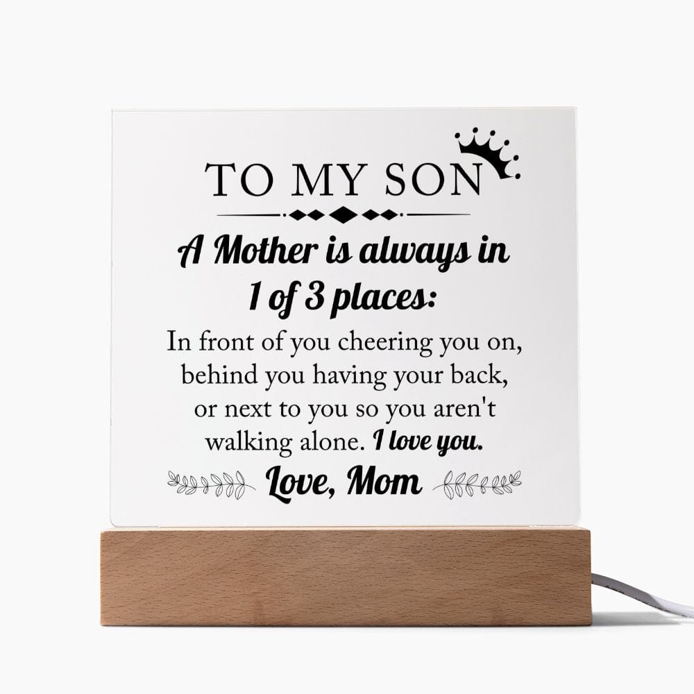 Son Gift | Acrylic Plaque From Mom, Graduation, Birthday