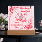 Gift for wife - To my Love - Perfect Fit, Heart Necklace, Acrylic, LED, Valentines, Birthday, Anniversary