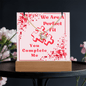 Gift for wife - To my Love - Perfect Fit, Heart Necklace, Acrylic, LED, Valentines, Birthday, Anniversary