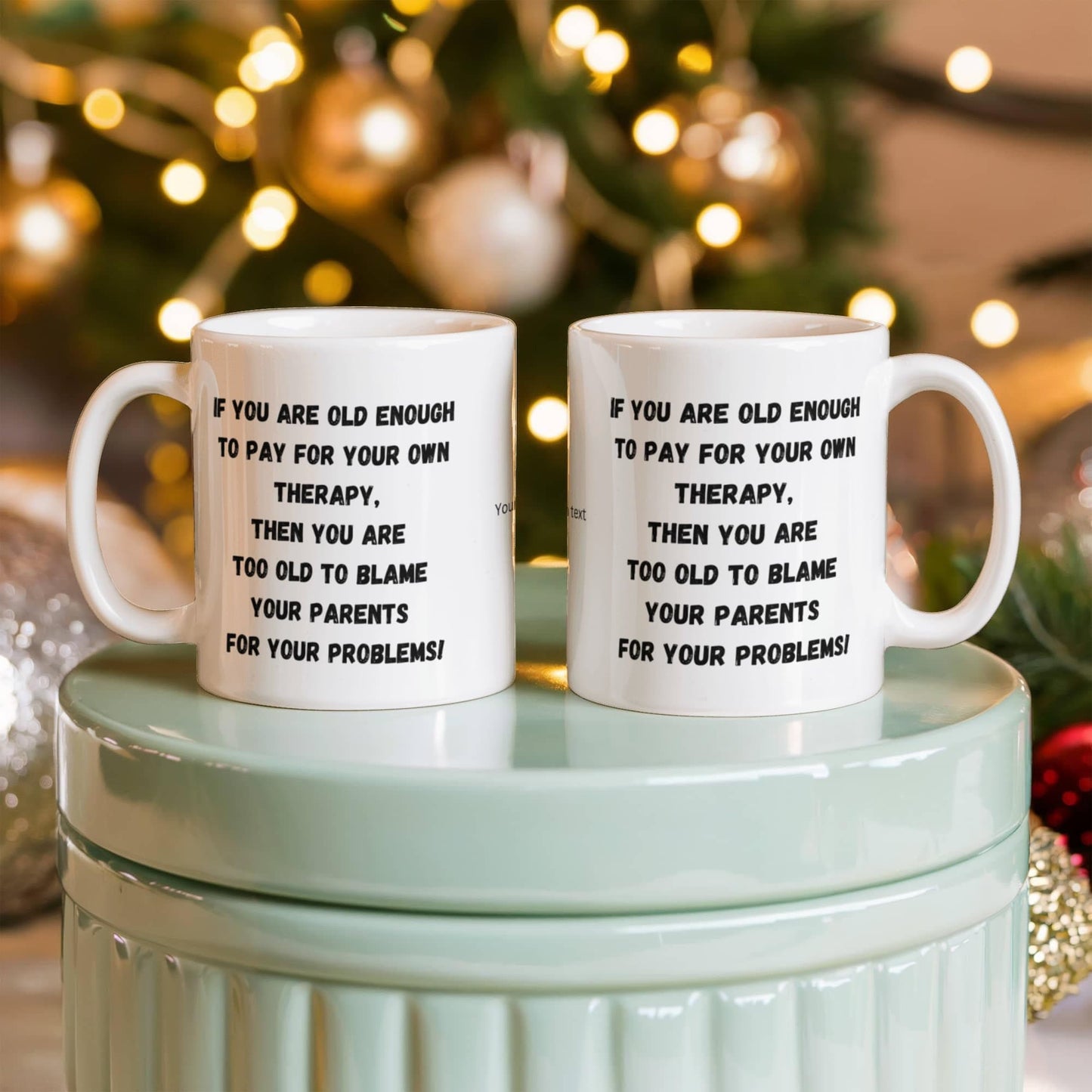 Fun and Funny Coffee Mug, To Kids, From Parents, From Mom, Dad, to Child, Therapy