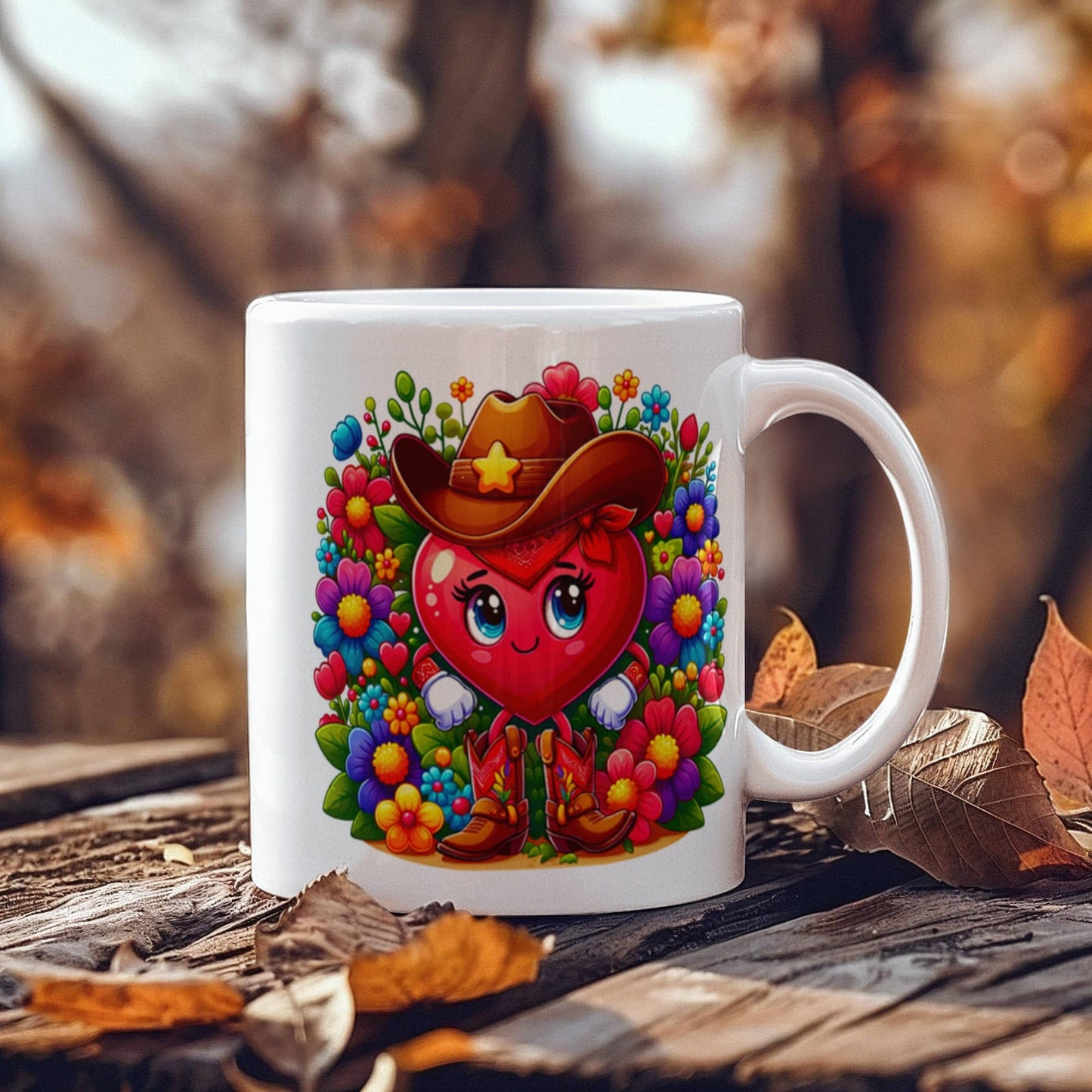 Cowgirl Mug - funny, fun , Be Mine heart, rodeo, coffee, tea, valentines gift