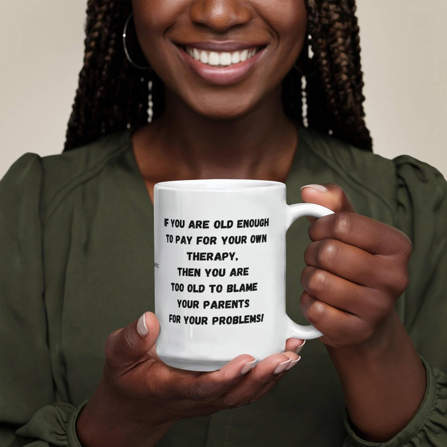 Fun and Funny Coffee Mug, To Kids, From Parents, From Mom, Dad, to Child, Therapy