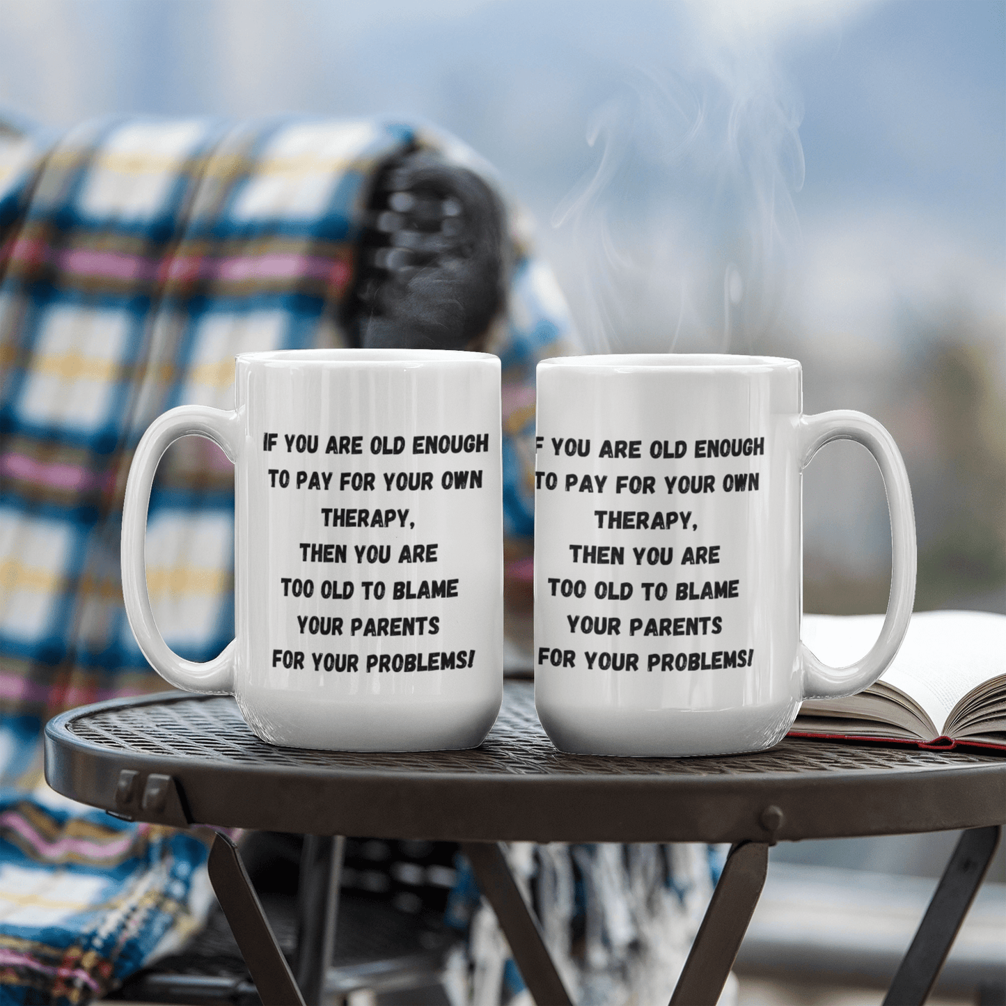Fun and Funny Coffee Mug, To Kids, From Parents, From Mom, Dad, to Child, Therapy