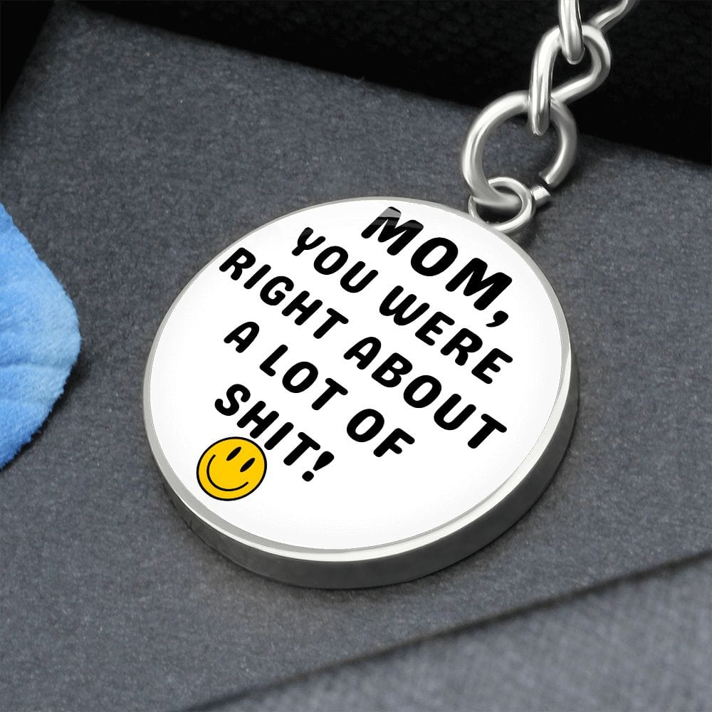 Mom Gift | Personalized Keychain, Smiley Face, Funny Mom Gift, Mothers Day, Birthday, Just Because