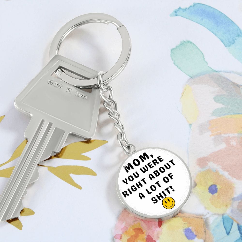 Mom Gift | Personalized Keychain, Smiley Face, Funny Mom Gift, Mothers Day, Birthday, Just Because