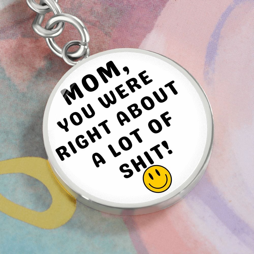 Mom Gift | Personalized Keychain, Smiley Face, Funny Mom Gift, Mothers Day, Birthday, Just Because