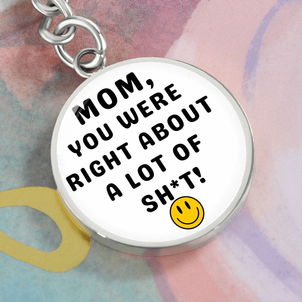Mom Gift | Personalized Keychain, Smiley Face, Funny Mom Gift, Mothers Day, Birthday, Just Because